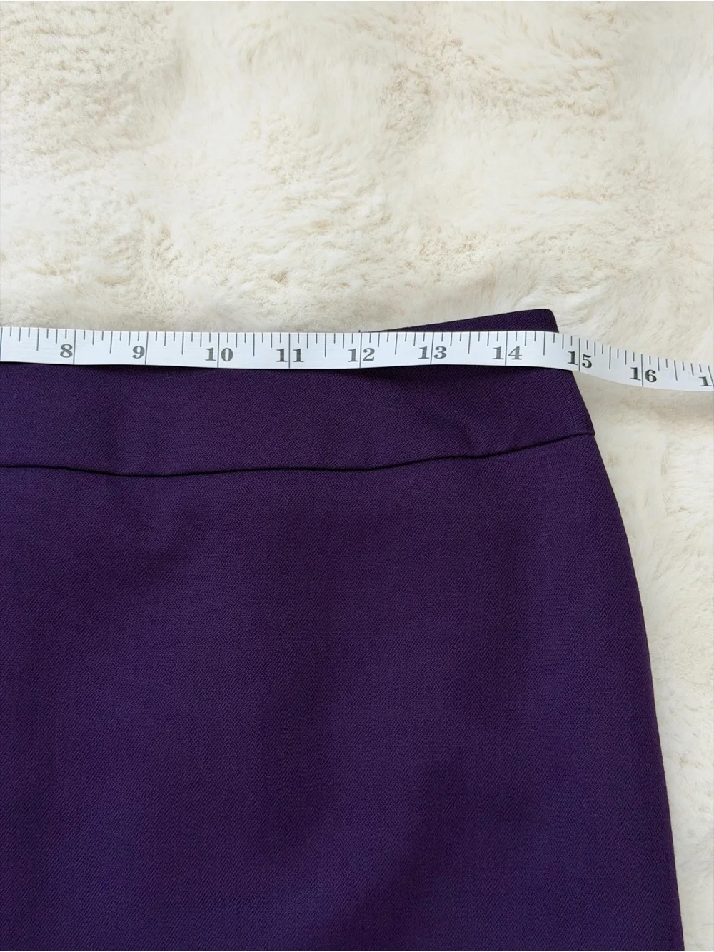Pendleton Virgin Wool Dark Purple Midi 24” Skirt Made in USA - 6/S
